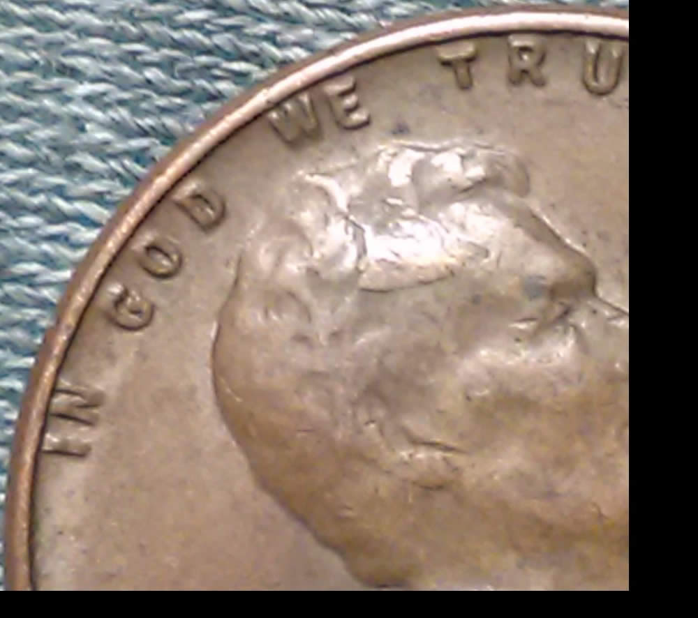 1957-P-Wheat-Cent-With-Severe-